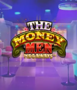 Experience the thrilling world of The Money Men Megaways game by Pragmatic Play, featuring a striking logo with sparkling stars on a stylish casino backdrop. This graphic captures the energy and allure of Megaways slots with its striking design and colorful ambiance. Perfect for gambling fans looking for a taste of Vegas. 