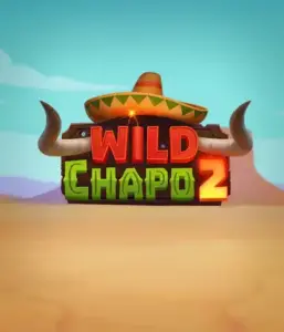 Step into the lively Mexican desert with Wild Chapo 2 slot by Relax Gaming, highlighting a whimsical bull wearing a sombrero amid a serene desert backdrop. This image portrays the fun and adventure of the game, perfect for fans of animated adventure slots, delivering a captivating adventure.