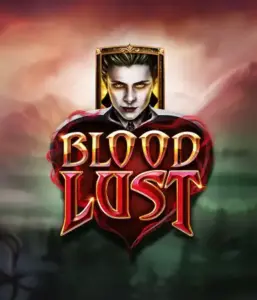 A dark and seductive view of the Blood Lust slot by ELK Studios, featuring gothic vampire symbols and a haunting castle backdrop. The visual emphasizes the slot's gothic aesthetic, complemented with its innovative game mechanics, attractive for those fascinated by dark, supernatural themes.